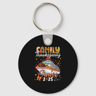 Family Thanksgiving Cruise Squad 2025 Matching Men Keychain