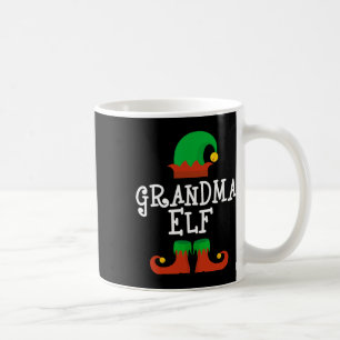 Family The Grandma Elf Christmas Pj Pajama Matchin Coffee Mug
