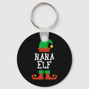 Family The Nana Elf Christmas Matching Pj Pajama X Keychain