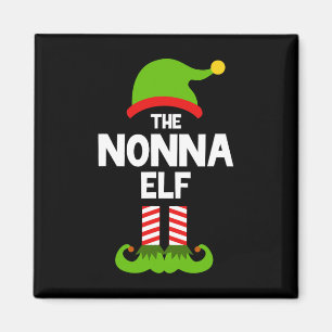 Family The Nonna Elf Christmas Matching Pajama Pj Magnet