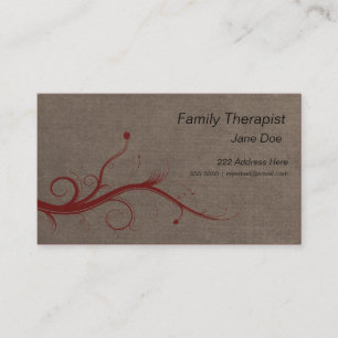 Family Therapist Appointment Business Card