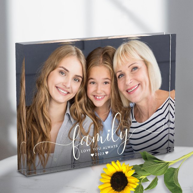 Family Three Generation Photo Script Hearts Custom Block (Creator Uploaded)