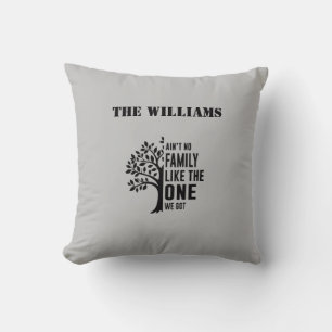 Family Throw Pillow