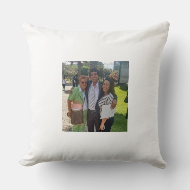 family throw pillow (Front)