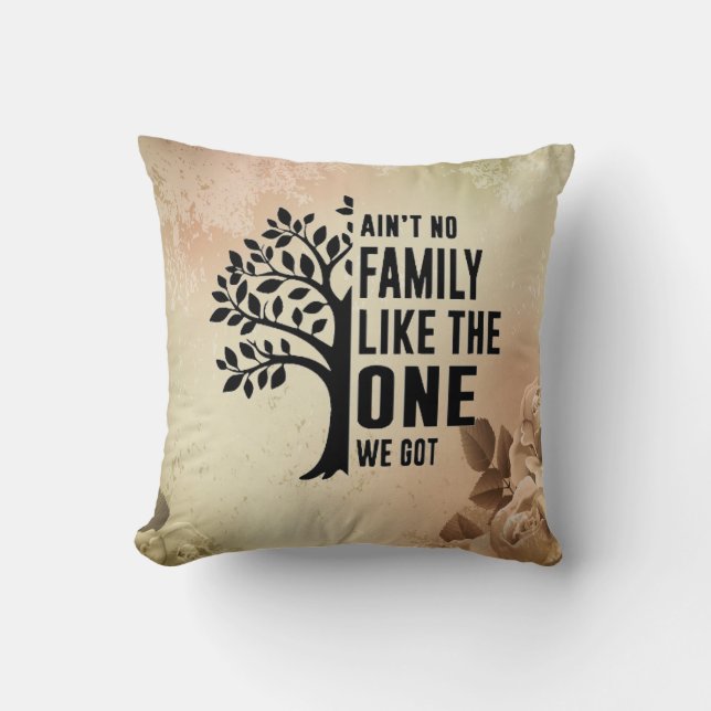 Family Throw Pillow (Front)