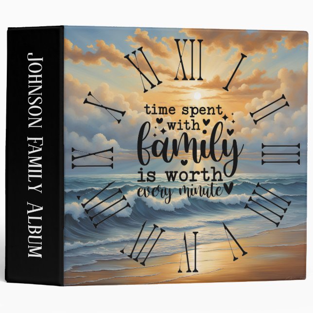 Family Time Clock Binder (Front/Spine)