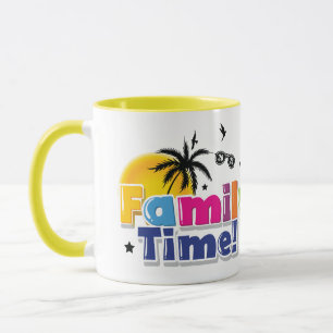 Family Time Personalized Image Family Mug Tote