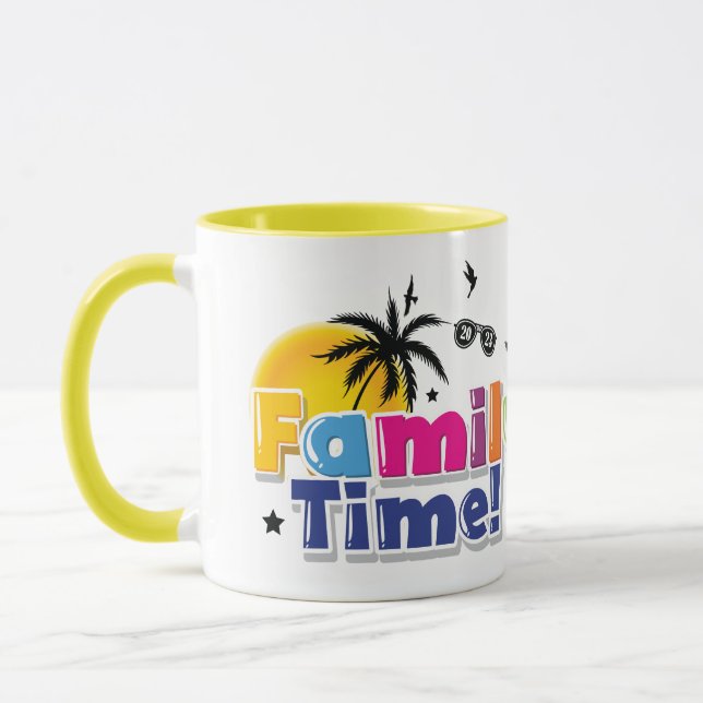 Family Time | Personalized Image | Family Mug Tote (Left)
