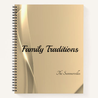 Family Traditions and Recipe Journal | Golden Glow
