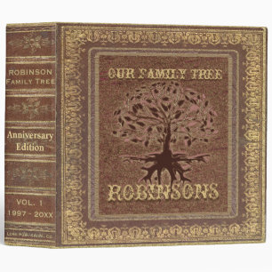 Family Tree   Antique Album or Scrapbook Binder
