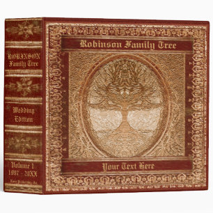Family Tree   Antique Looking Book Binder