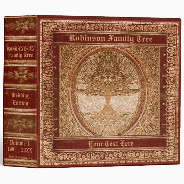 Family Tree | Antique Looking Book Binder (Front/Spine)