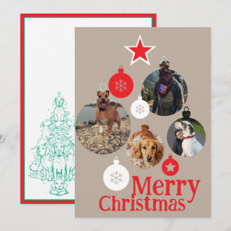 Family Tree Christmas Card Great Danes custom