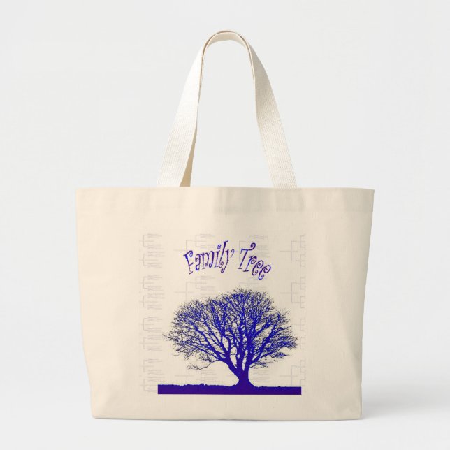 Family Tree Collection Large Tote Bag (Front)