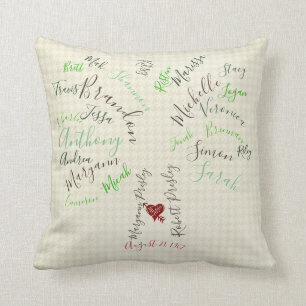 Family Tree Custom Grandparent Gift Throw Pillow