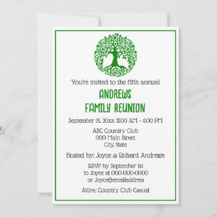 Family Tree Family Reunion Celebration #2 Invitation