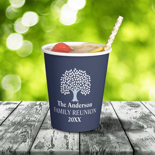 Family Tree Family Reunion Custom Name/Date Paper Cups (Creator Uploaded)