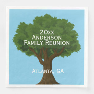 Family Tree Family Reunion Napkin