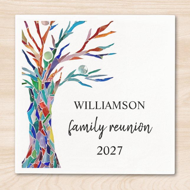  Family Tree Family Reunion Napkin (Creator Uploaded)