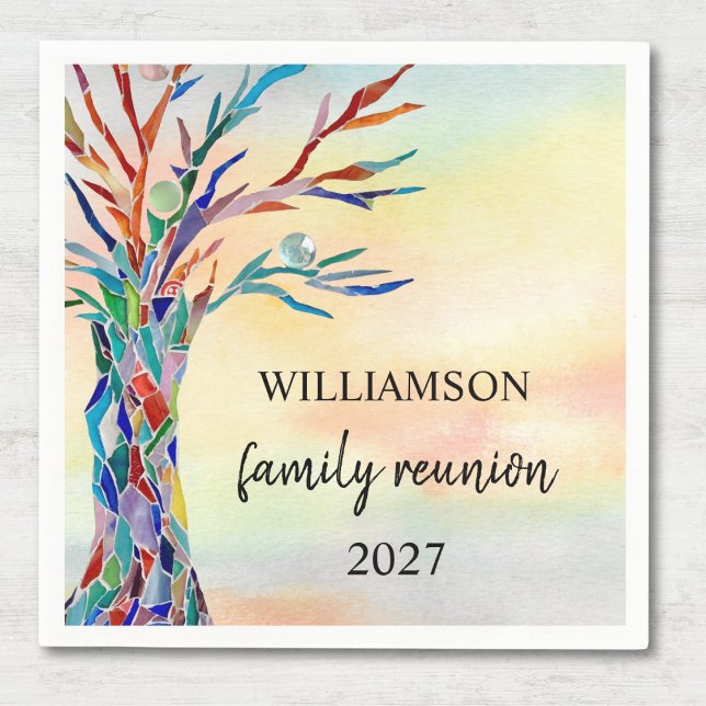  Family Tree Family Reunion  Napkin (Creator Uploaded)