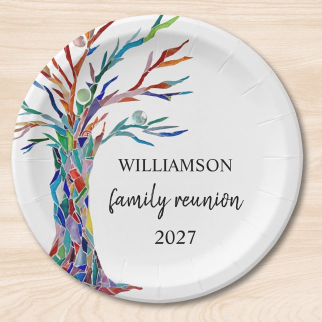  Family Tree Family Reunion  Paper Plate (Creator Uploaded)