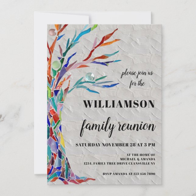 Family Tree Family Reunion Party Invitation (Front)