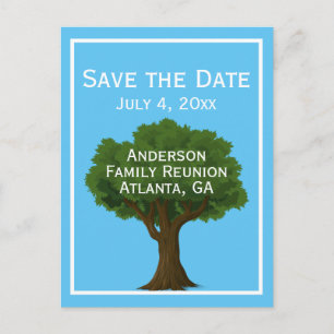Family Tree   Family Reunion Save the Date Announcement Postcard