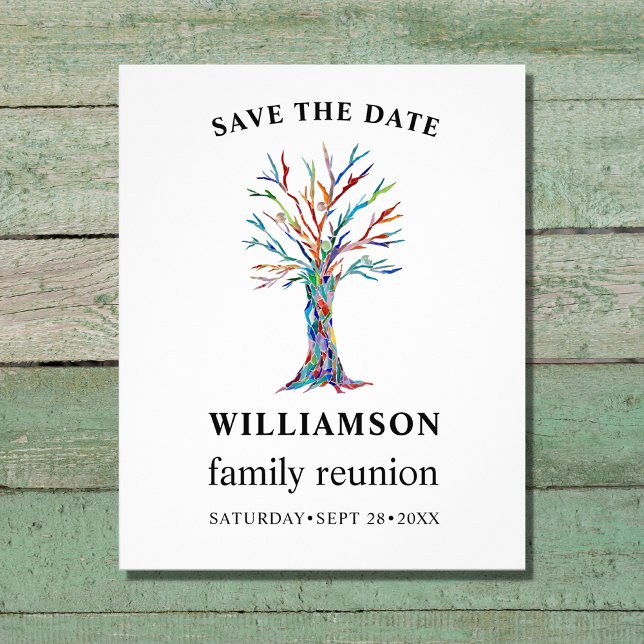 Family Tree Family Reunion Save The Date Flyer (Creator Uploaded)