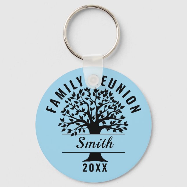 Family Tree Family Reunion Souvenir Gift Keychain (Front)