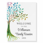 Family Tree Family Reunion Welcome Sign