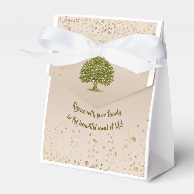 Family tree Favour Box, family quote for wedding Favor Box (Front Side)