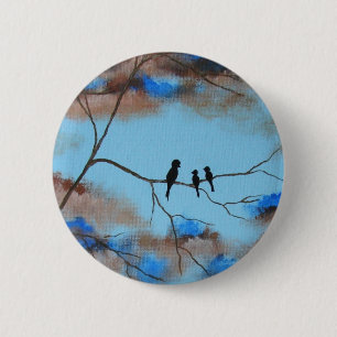 Family Tree From Original Painting 2 Inch Round Button
