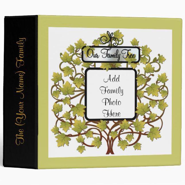 FAMILY TREE GENEALOGY ALBUM FOR DAD BINDER (Front/Spine)