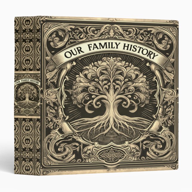 Family Tree | Genealogy Family History Binder (Front/Spine)