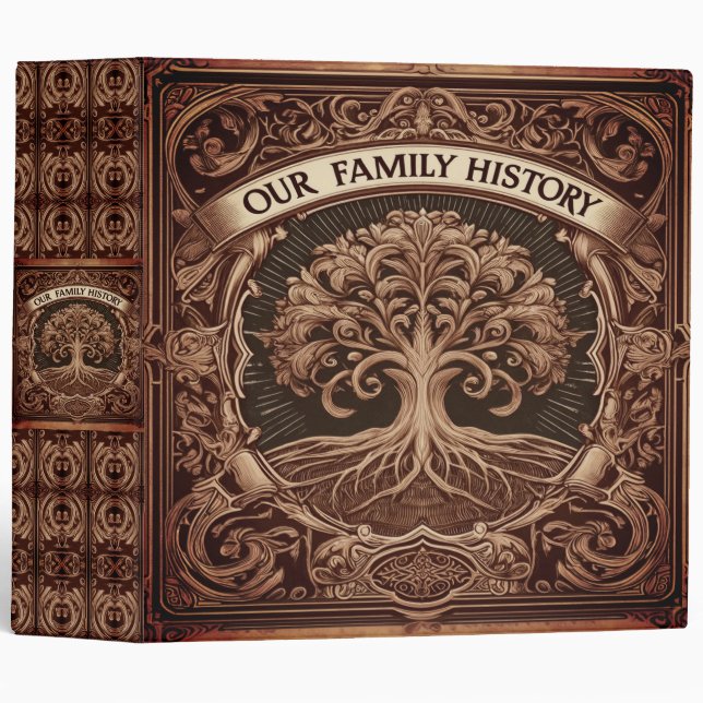 Family Tree | Genealogy Family History Binder (Front/Spine)