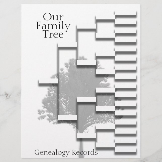 Family Tree Genealogy Pedigree (Front)