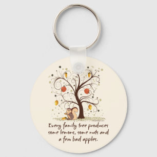 Family Tree Humour Keychain