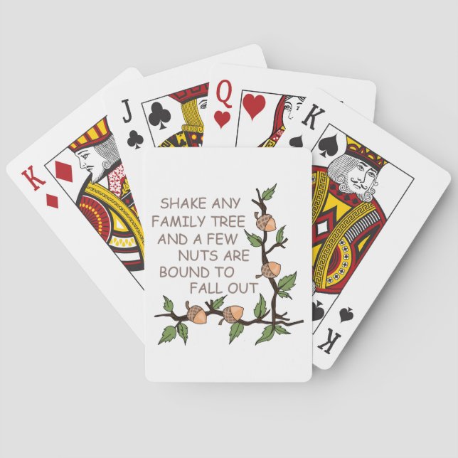 Family Tree Humour Playing Cards (Back)