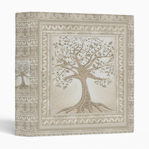Family Tree in Tan Colors Binder