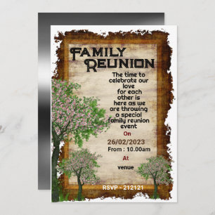 Family Tree Invitation