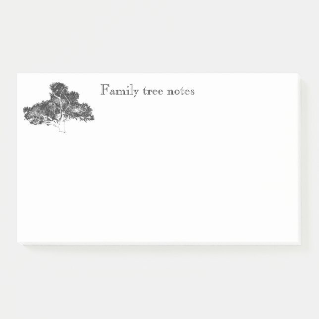 Family tree jumbo sticky notes (Front)