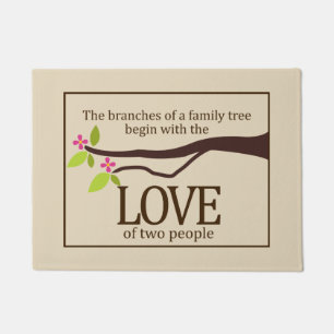 Family Tree Love Custom Door Mat