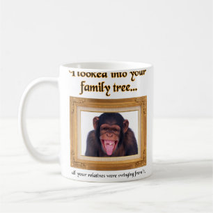 Family Tree Monkey Funny Mug Humour