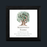 Family Tree Monogrammed Gift Box<br><div class="desc">Family tree quote: "Our family. Like branches on a tree we all grow in different directions, yet our roots remain as one." Perfect home decor to celebrate the strength and differences that individuals bring to the family dynamics. Monogrammed with family name. Wonderful for home or family reunion events.</div>