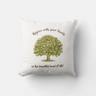 Family tree MOTHER's day gift, family tree quote T Throw Pillow
