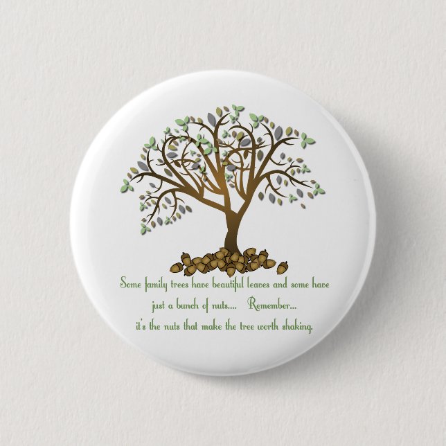 Family Tree Nuts 2 Inch Round Button (Front)
