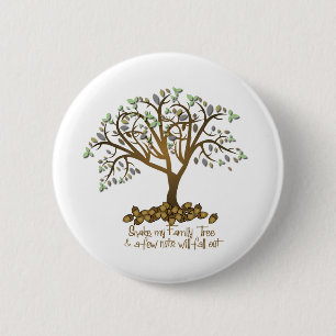 Family Tree Nuts 2 Inch Round Button