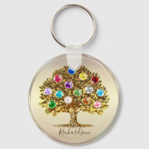 Family Tree personalized keepsake Mothers day gift Keychain