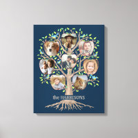 Family Tree Photo Collage 8 Pictures Name Dk Blue