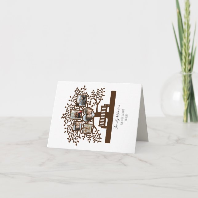Family Tree Photo Collage Template Personalized  (Front)